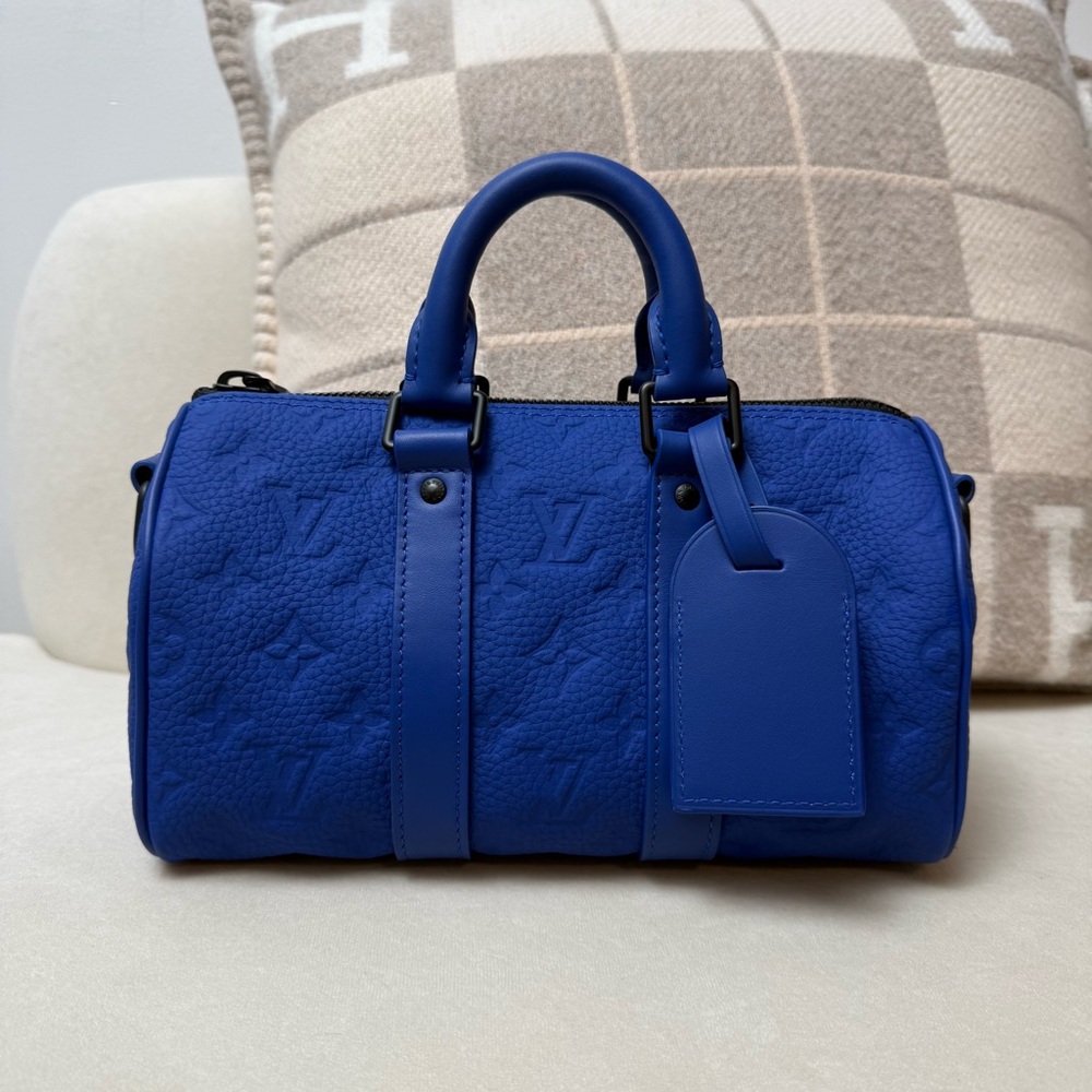 Louis Vuitton 2023 Fall/Winter Racing Blue Monogram Speedy Keepall 25